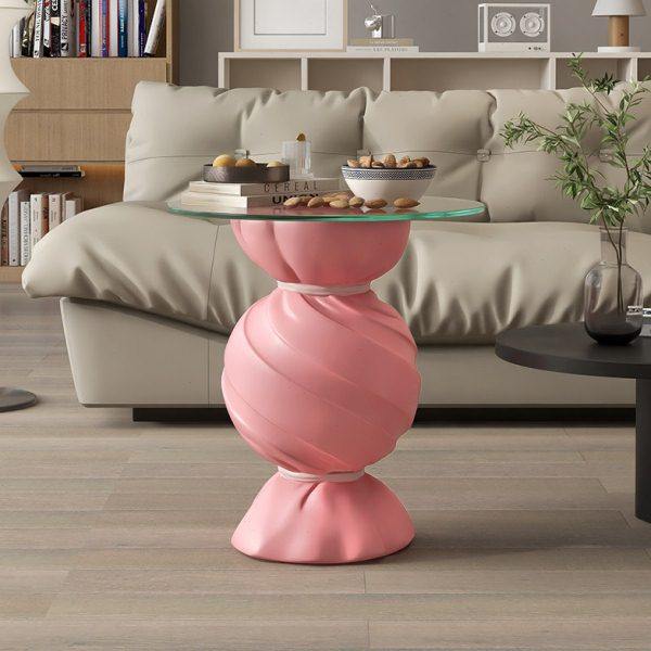 奶油风糖果落地摆件客厅沙发茶几边几装饰品卧室置物桌子乔迁礼物,家居饰品,落地摆件,淘宝优惠券,粉丝福利购,淘宝优惠卷