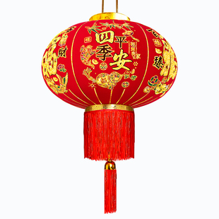 2022过新年大红灯笼灯挂饰户外A防水阳台一对喜庆红灯笼吊灯装 饰