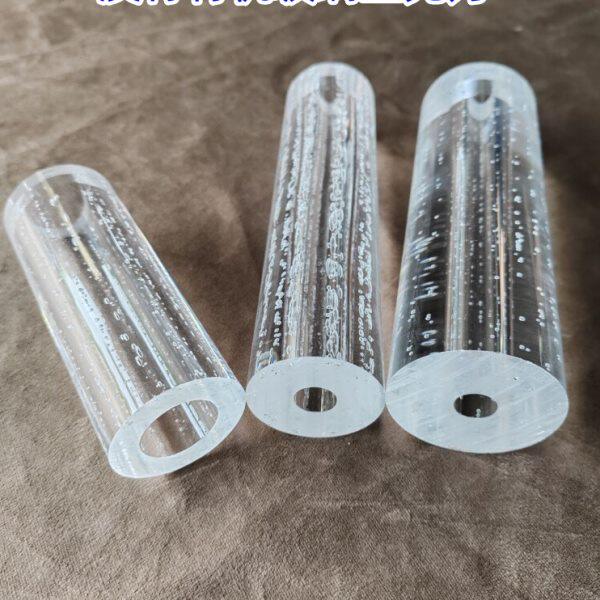 高透明有机玻璃亚克力气泡管压雅克力pmma空心气泡管柱筒直径28mm