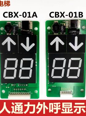 巨人通力电梯外呼板CBX-01A CBX-01B 全新外呼显示板 外招板 现货