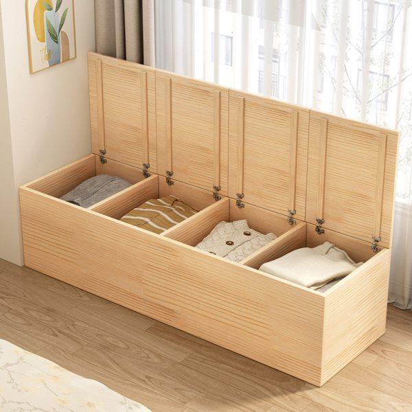 飘窗柜储物柜实木阳台收纳柜杂物矮地柜松木榻榻米床边卧室长条柜,住宅家具,飘窗柜,淘宝优惠券,粉丝福利购,淘宝优惠卷