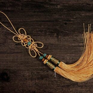 福寿手工绳结流苏挂件|寿字中国结 福字回笼须流苏 特色传统手工