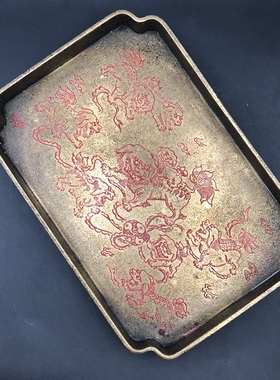 复古黄铜茶承茶具收纳盘中式 y壶垫宋式做旧茶盘茶垫 制造 干泡盘