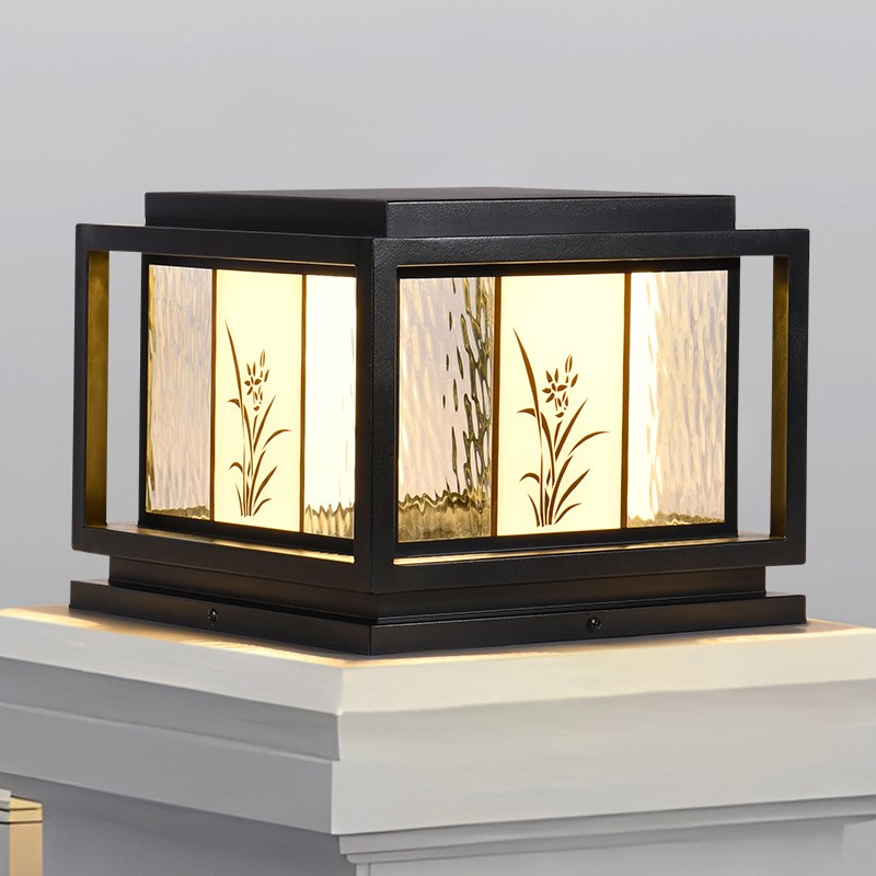 太阳能柱头灯小区别墅p大门柱灯户外庭院灯围墙灯室外防水柱子灯