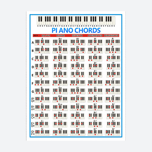 五线谱钢琴和弦练习o图 铜版纸88键初学者钢琴指法图 和弦谱