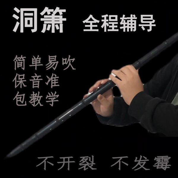 洞箫乐器仿玉树脂白色初学入门不开裂F古风八孔G调萧水管黑色长笛