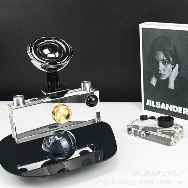 轻奢圆弧相机水晶摆件样板房售楼部客厅民宿玄关桌面别墅工艺品,饰品/流行首饰/时尚饰品新,摆件,淘宝优惠券,粉丝福利购,淘宝优惠卷