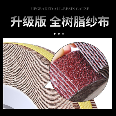千叶轮抛光轮抛光片150 200 250300砂布轮千页轮卡盘砂纸轮打磨片