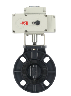 电动塑料蝶阀 D971X-10S UPVC电动蝶阀DN50 65 80 100 125 150