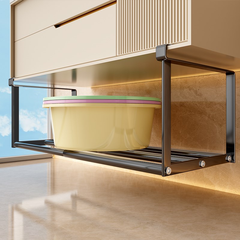 脸盆收纳架浴室柜下置物架卫生间C盆子收纳架子厕所洗手间放盆神