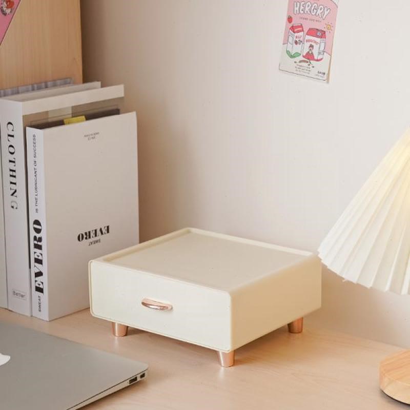 抽屉式桌面收纳盒办m公室小储物盒子宿舍书桌置物架文具杂物整理