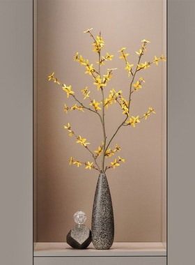 石来运转简约轻奢细高长陶瓷花z瓶电视玄关柜入户门壁龛装饰品摆