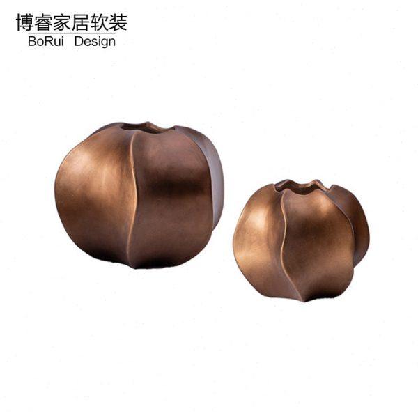 现代新中式轻奢陶瓷干花器摆件样板房售楼处别墅创意花瓶软装饰品,家居饰品,花瓶,淘宝优惠券,粉丝福利购,淘宝优惠卷