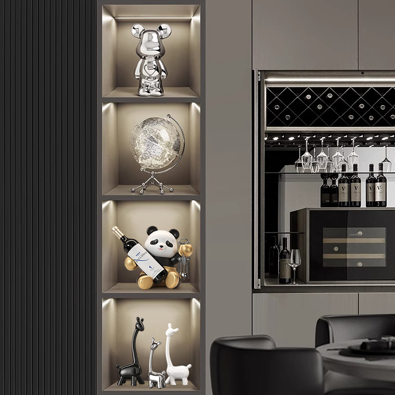 轻奢高档a酒柜装饰品摆件现代客厅电视柜餐边柜红酒架家居软装202