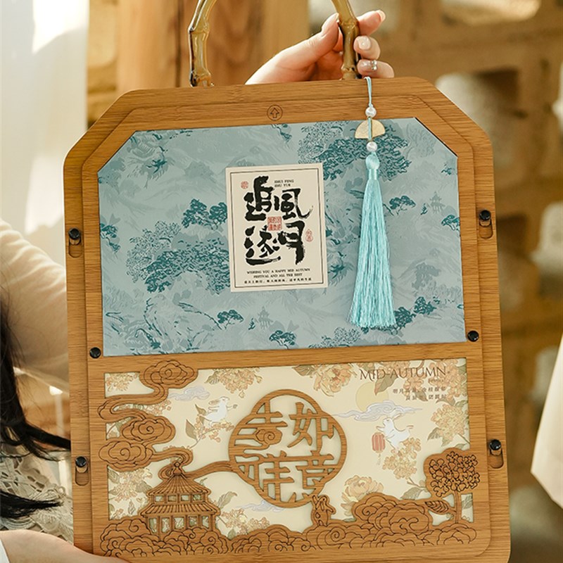 2025创意中秋月饼礼盒包装x盒8粒装冰皮月饼糕点包装空盒支持定制