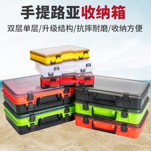 路亚箱单双层假饵盒船钓淡水海钓工具配件盒水滴轮鱼线收纳渔具箱