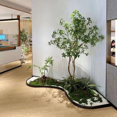 仿真马醉木造景假植物装饰室内大型绿植落地景观仿真树橱窗装饰树