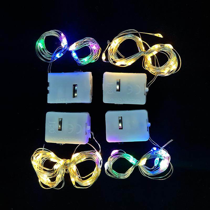 led礼盒蛋糕花束装饰彩灯灯串电池灯串小白盒三档调节灯串