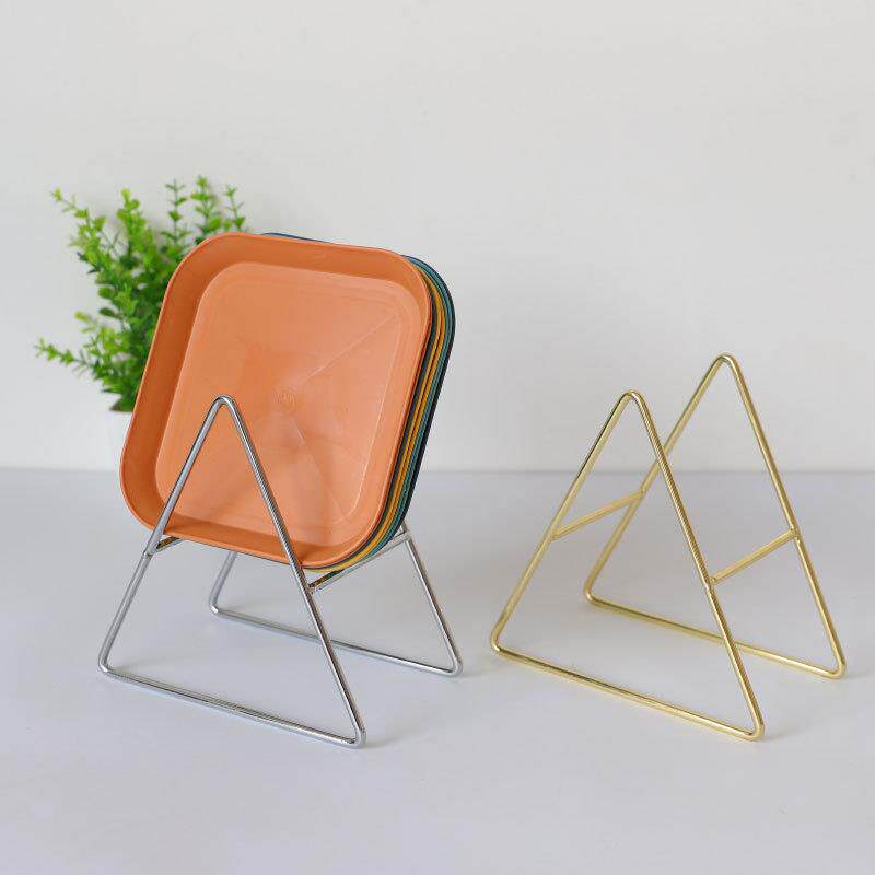 铁艺骨碟架家用吐骨收纳碗架晾碟架金属 沥水碗架厨房整理置物架