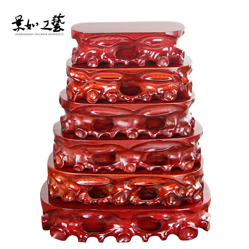 香樟木根雕石头底座实木可挖槽奇石盆景佛像陶瓷茶壶托架