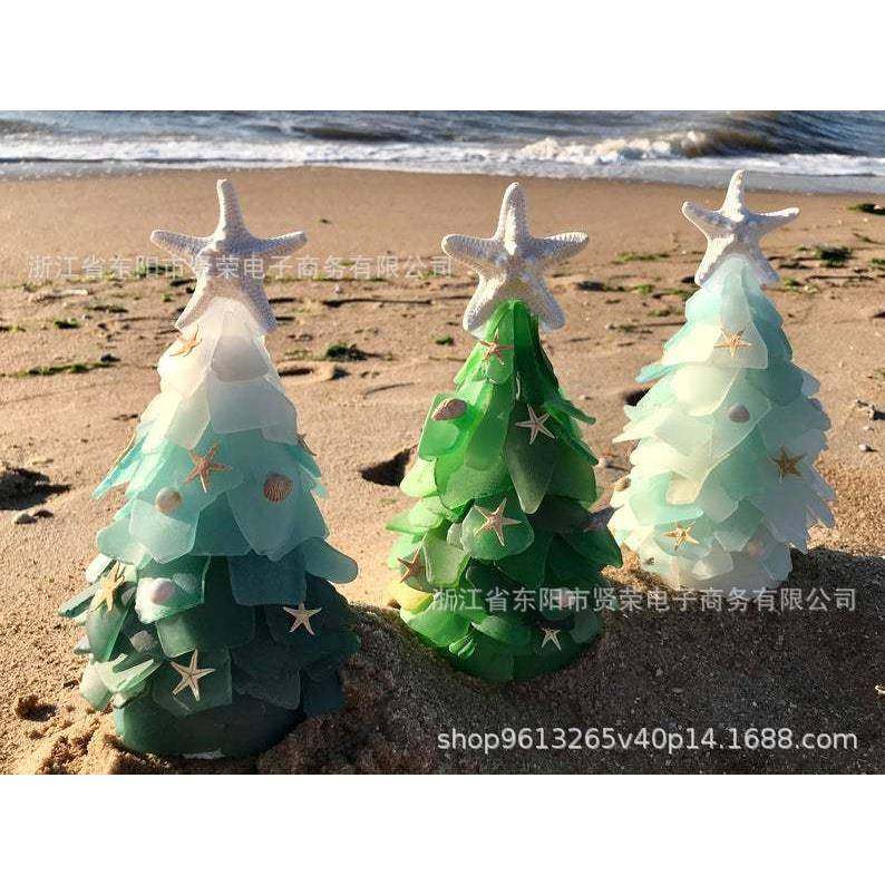 厂家直供 Beautiful Pine Christmas Tree 防玉圣诞树 树脂工艺品