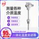 超瑞一体化温度变送器pt100温度传感器热电阻探头4 20mA测温高温