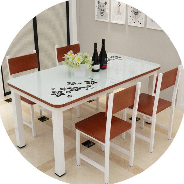 玻璃圆形新款上市其他小吃店餐馆长方形餐桌椅组合简约家用4人6人,住宅家具,玻璃餐桌,淘宝优惠券,粉丝福利购,淘宝优惠卷