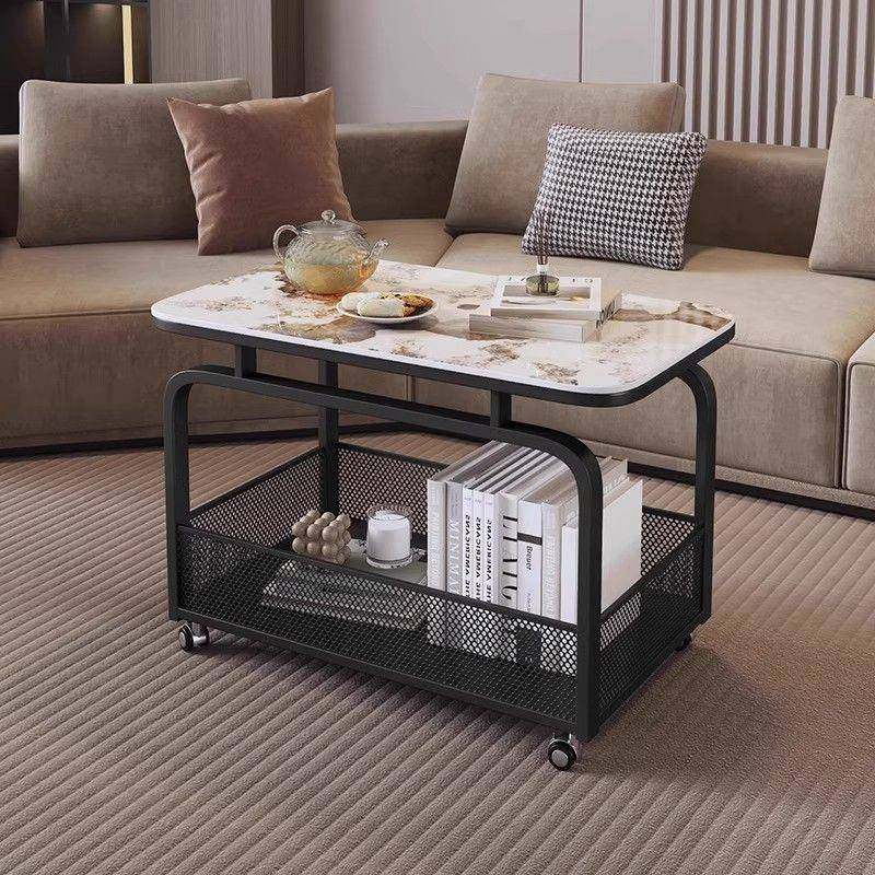 ZZO客厅移茶动沙创发边卧几轻奢高级感岩板小几意小推车极简室床,住宅家具,茶几,淘宝优惠券,粉丝福利购,淘宝优惠卷