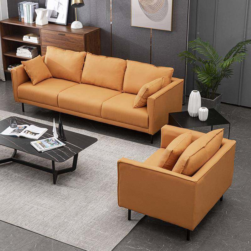 装北欧极简皮布沙发小户型140双人三人简代客现厅约办公室服鞋店,住宅家具,皮布沙发,淘宝优惠券,粉丝福利购,淘宝优惠卷
