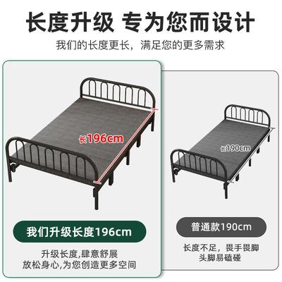 折叠床单米人床家用成铁T138-204人舍简易床双人床12宿出租房硬板