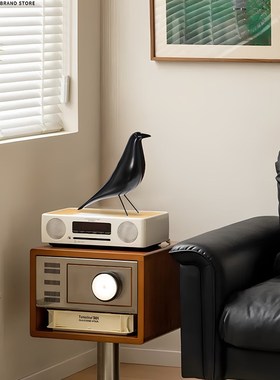 法式中世纪风格i实木鸟饰美式覆古客厅卧室书房装饰桌面创意礼品