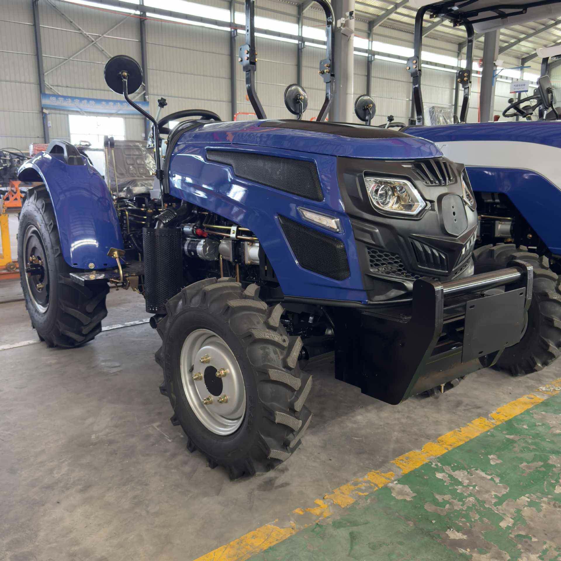 拖拉机农用大棚王四轮新款小马力耕地多功能农机​四驱柴油拖拉机