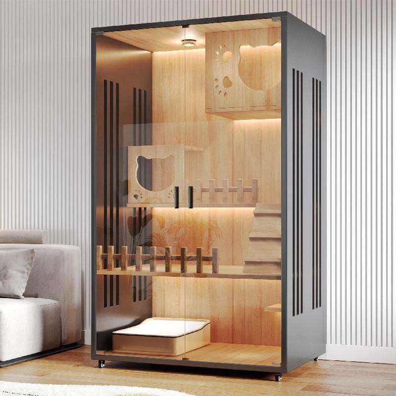 猫别墅家用猫柜双层猫舍猫咪笼子防水猫窝猫房子超大室内猫屋猫笼