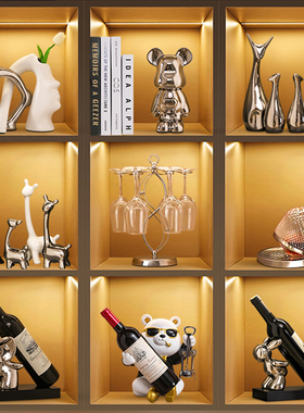 客厅酒柜装饰品摆件轻奢高档家居饰品电视柜餐边展示柜Z软装高级