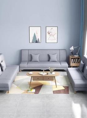 沙发简出租屋一米二的床沙发双人懒人沙发档可躺77004可睡高小户