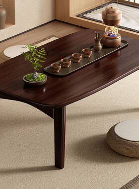 可EYN叠飘窗几家榻用客厅阳台坐地喝茶茶桌日式榻米小桌子炕桌地