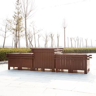 户防腐木箱1122道售楼处组合外花盆室外长路方形特花大种植种树箱