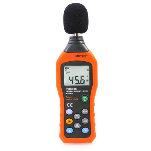 华谊PM6708高精度数字声级计噪音计专业级手持式分贝仪噪声检测仪