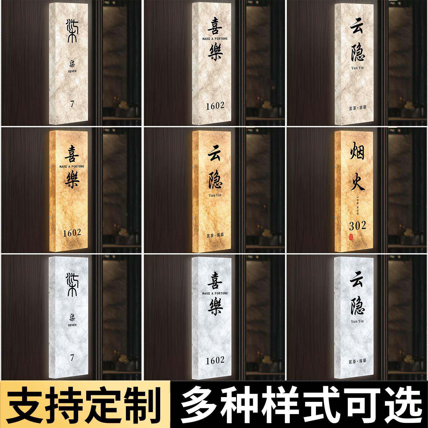 门牌号牌家用住别码墅房宅间口门允许这户人家先富起来发光房ZCC