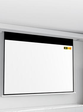 BAJ瑞驰投200白英寸大尺寸电动影幕投玻纤幕布家庭影院影幕布