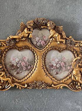 欧式复古金心KYE色爱树脂式相框挂壁艺术挂墙创意组合框画美田园