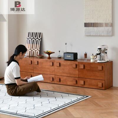 中古实木客厅斗柜柜靠墙储物复餐边柜古卧室床头落卡门88542地柜