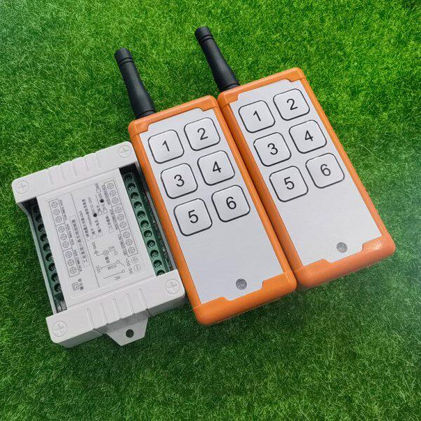 新款小工业遥控开关12V24V六路无源干节点自锁点动灯具电机控制器