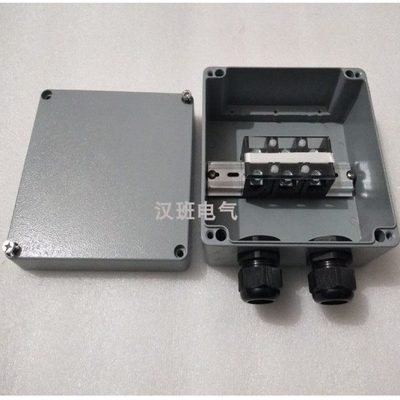 铸铝端子接线盒TC603大电流过线盒60A3P接线柱分线盒金属电控源盒
