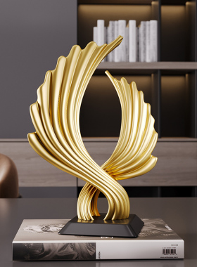 办公室装饰品摆件轻奢高档酒柜电视柜客厅展N示柜玄关样板间工艺