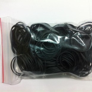 8元 直径4CM 包 黑色牛皮筋黑x色橡皮圈 黑色橡皮筋