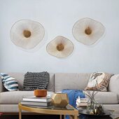 现代简约墙饰壁挂金属花朵壁饰客厅沙发背景墙装 饰品玄关过道挂件