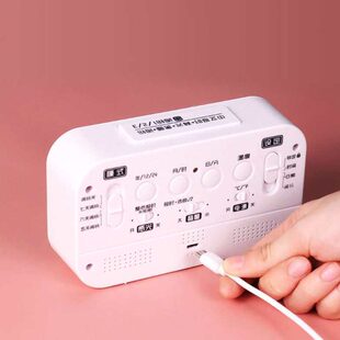 闹钟高中生专用起床神器智能电子时钟摆台式简约女孩学生用初中生