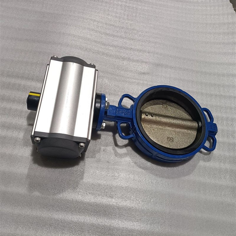 碳钢材质D671Xq-16C气动双作用中线对夹蝶阀用途