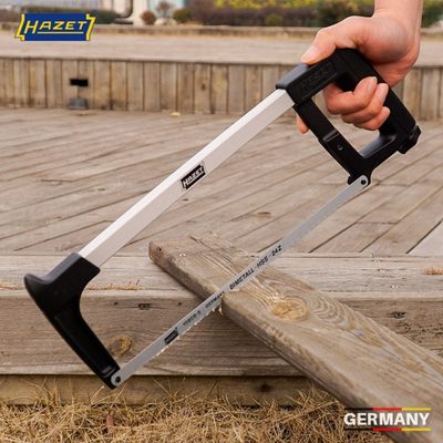 包邮德国HAZET哈蔡特进口全金属轻型手锯弓钢锯架手工锯木工锯